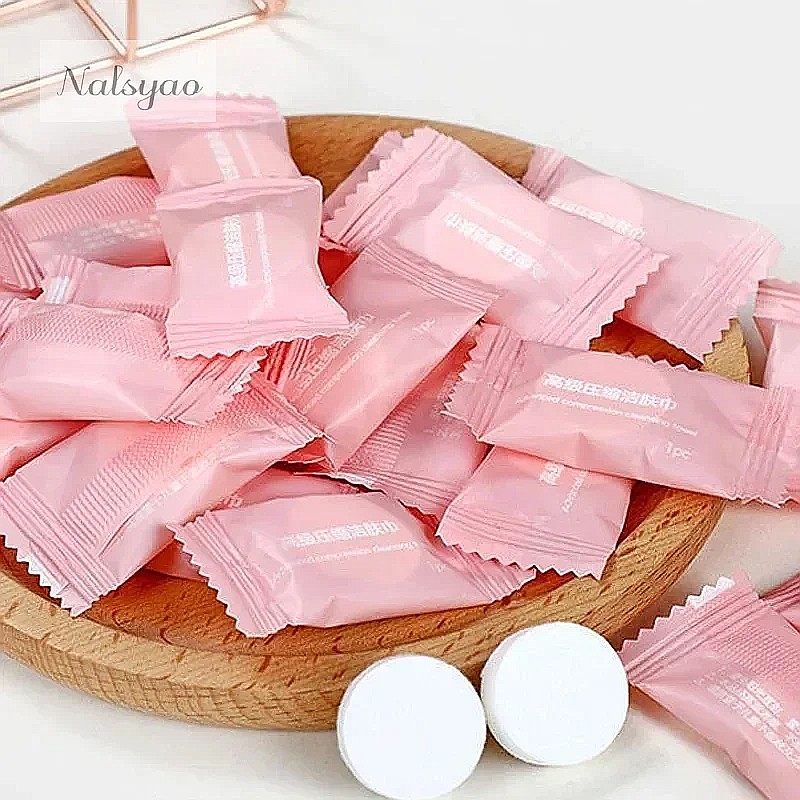 50pcs Compressed Towel Travel  - Home Textiles Face Towel 评论和价格