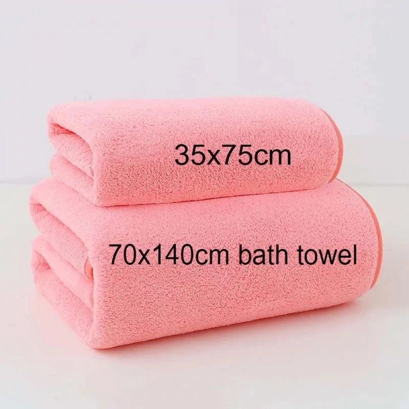 Thick Coral Fleece Towel Set,  - Home Textiles Face Towel 评论和价格