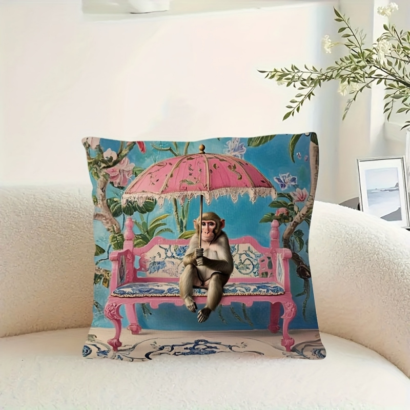 1pc, Retro Pink Chinese-Style  - Pillow Insert 18X18 评论和价格