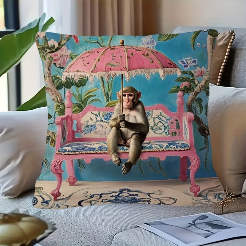 1pc, Retro Pink Chinese-Style  - Pillow Insert 18X18 评论和价格