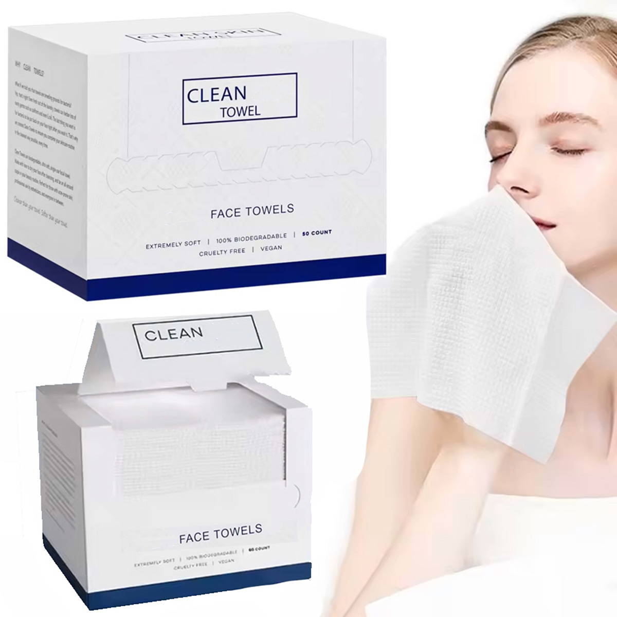 50Pcs/Box Disposable Face Towe - Home Textiles Face Towel 评论和价格