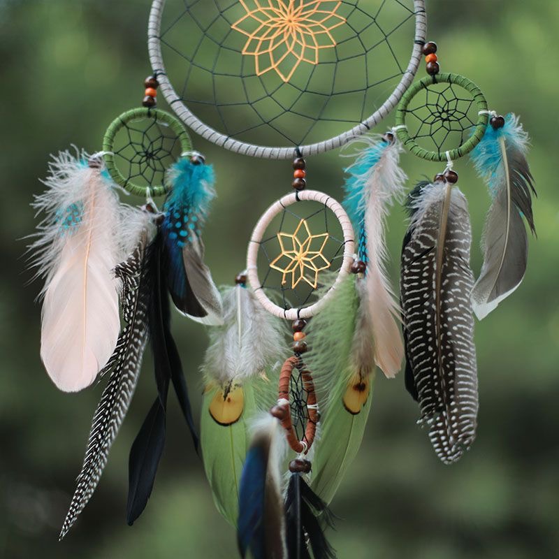 Vintage Multi-Circle Feather D - Home Textile 评论和价格