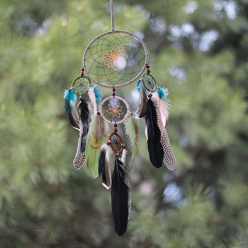 Vintage Multi-Circle Feather D - Home Textile 评论和价格